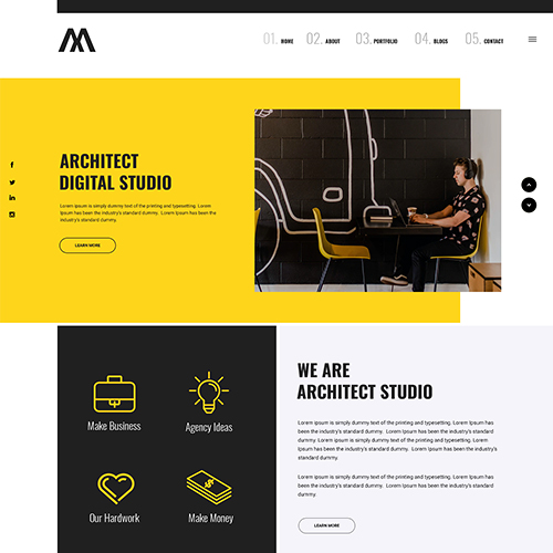 Création site architecte design studio