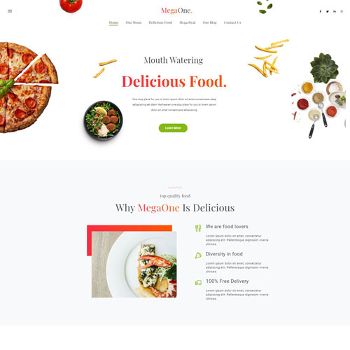 Création site food restaurant gastronomie