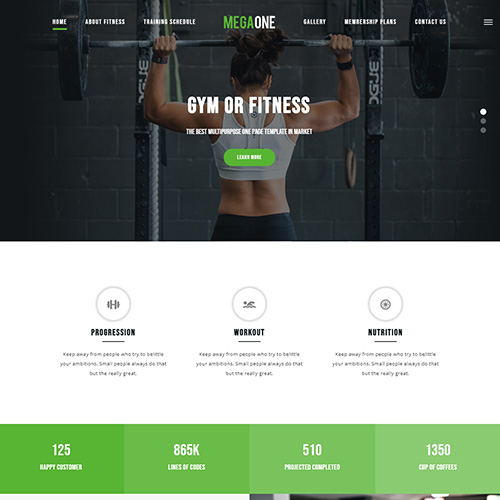 Création site gym fitness musculation