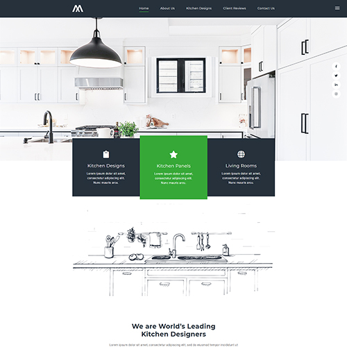 Création site cuisine intérieur design moderne