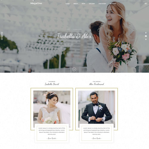 Création site mariage wedding planner